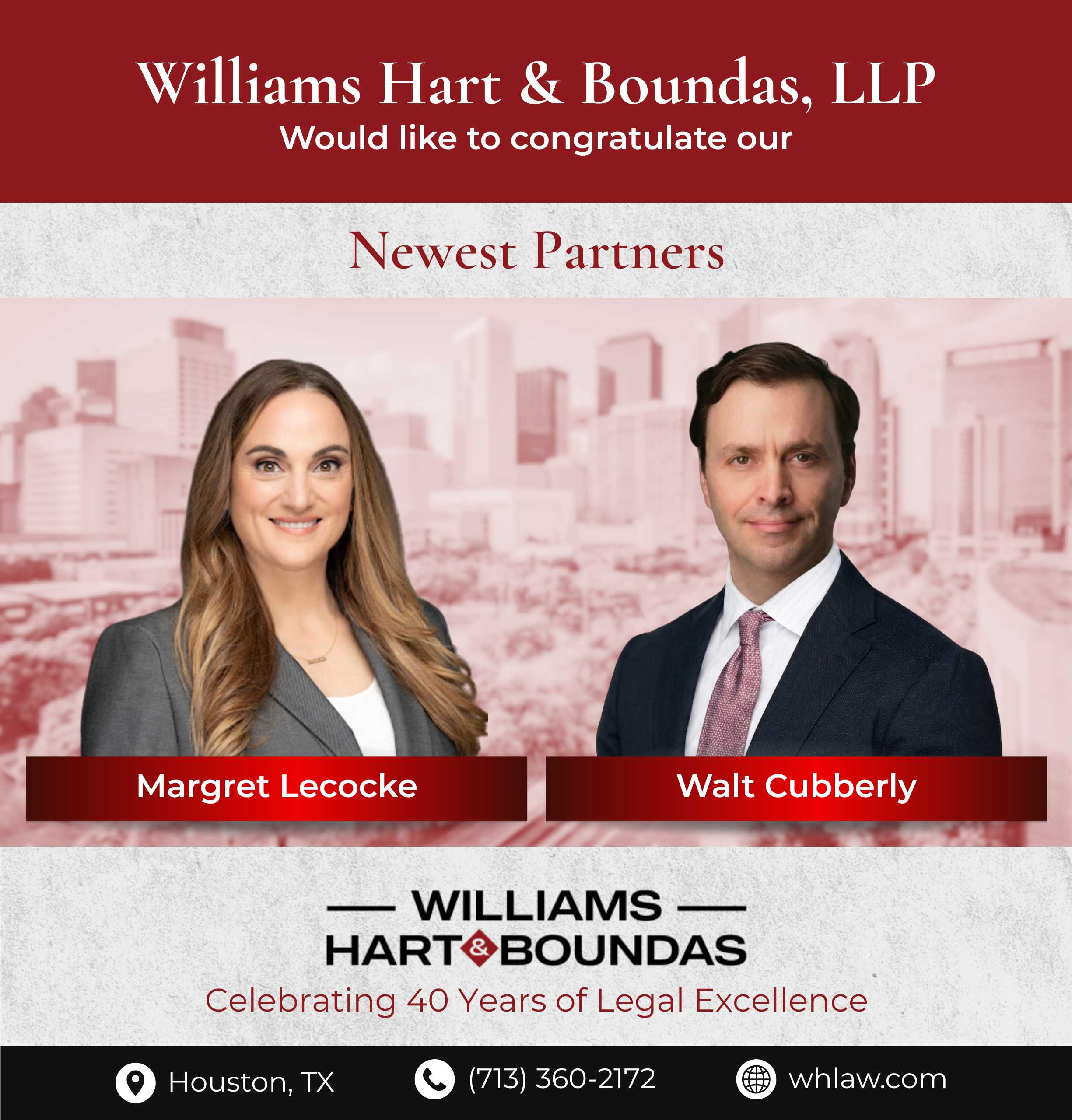 Welcome Margaret Lecocke and Walt Cubberly to the team